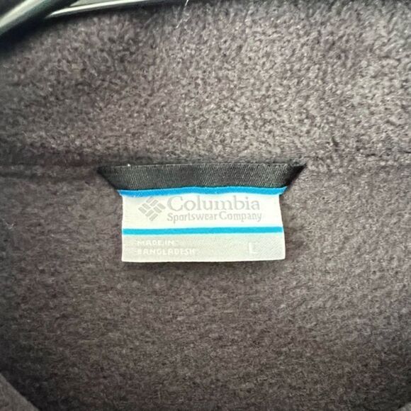 Columbia Black Warm Fuzzy Zip Up Vest - Picture 3 of 4